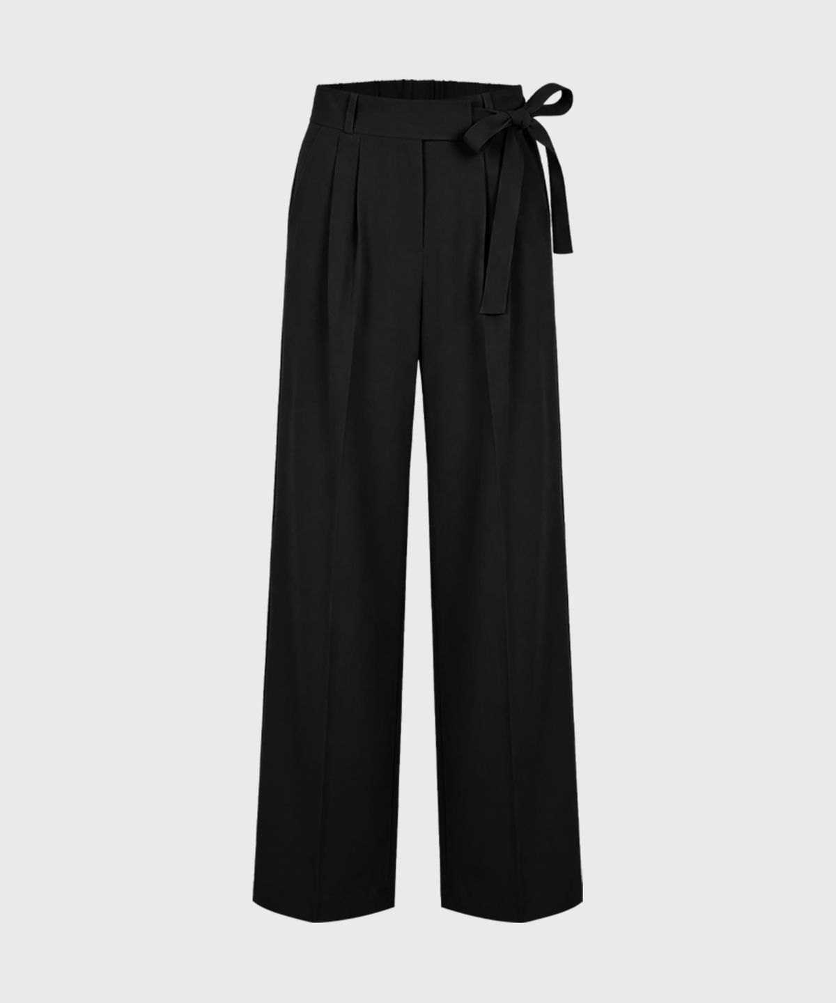런던다다(LONDONDADA) Side Button Slit Banding Slacks, BLACK