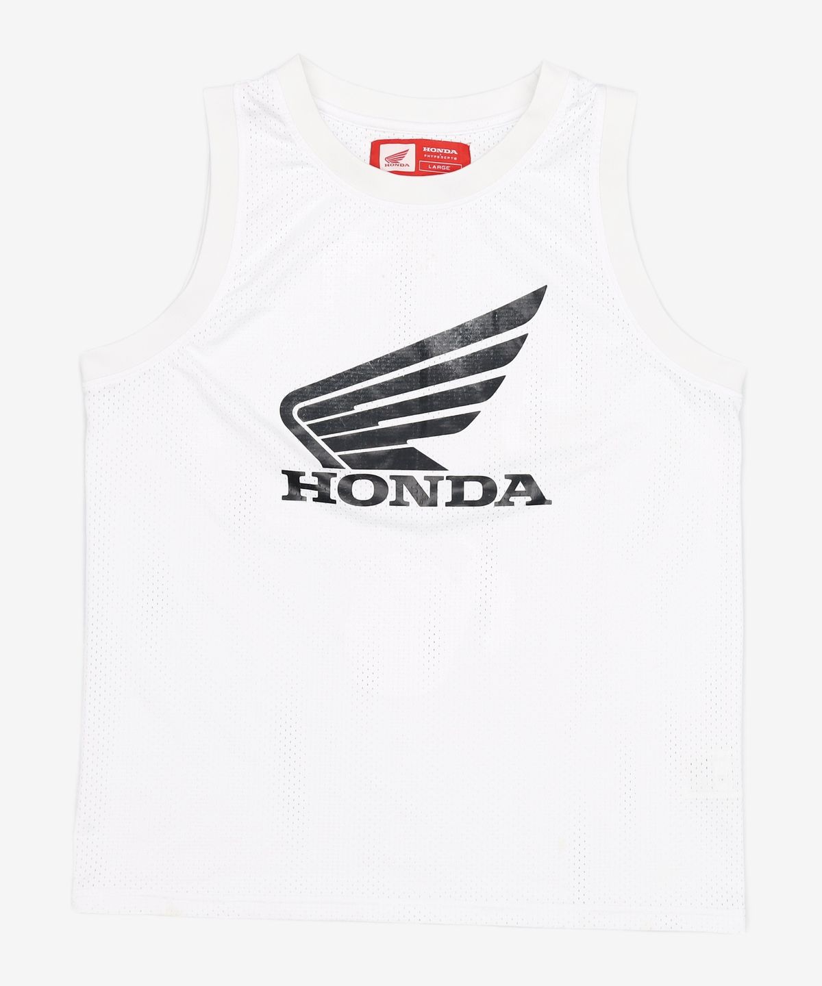 핍스 모터사이클(PHYPS MOTORCYCLE) Original Wing logo Mesh Sleeveless White L