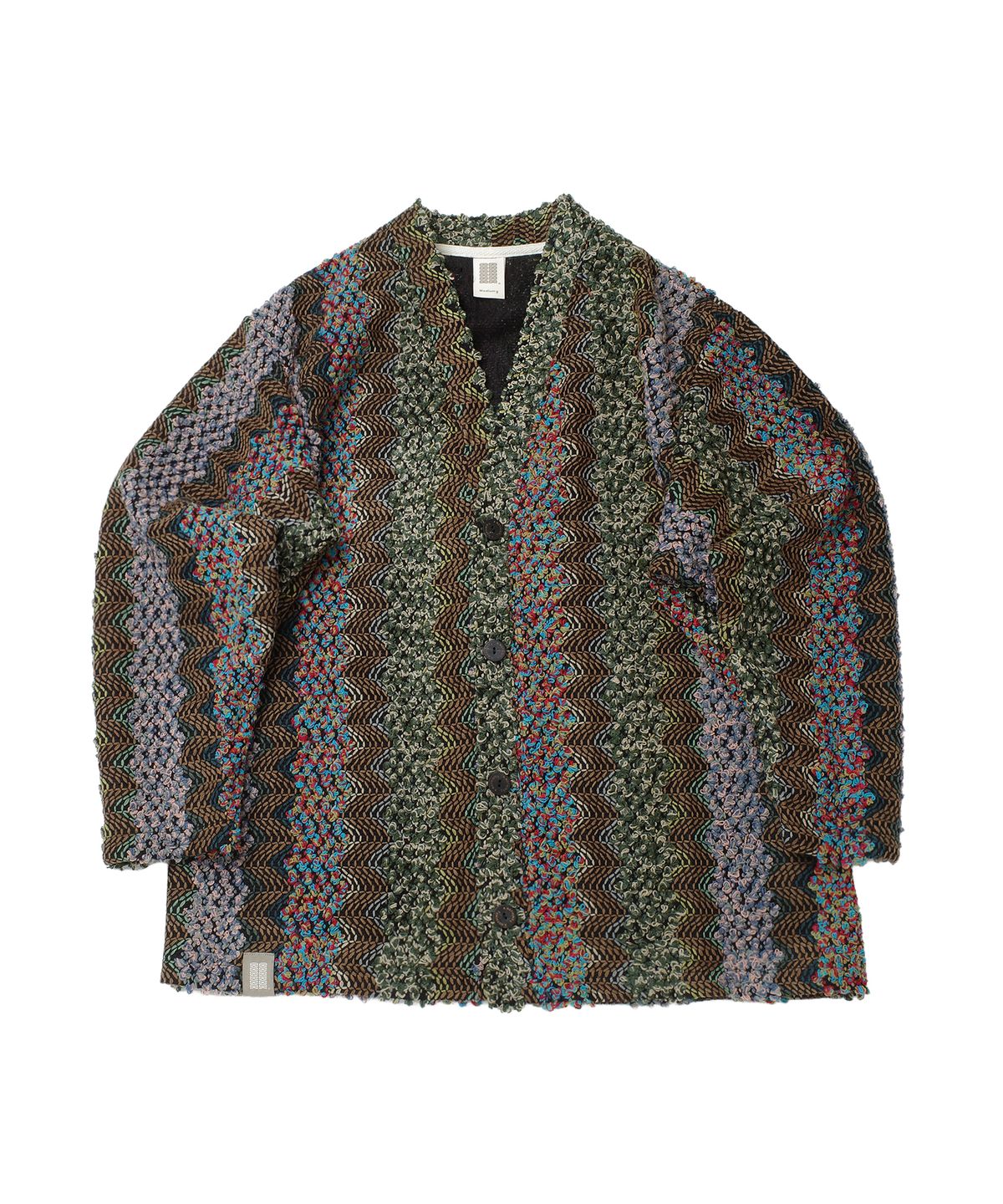 어낫띵(A NOTHING) BOUCLE BOHEMIAN HERITAGE CARDIGAN (Black)