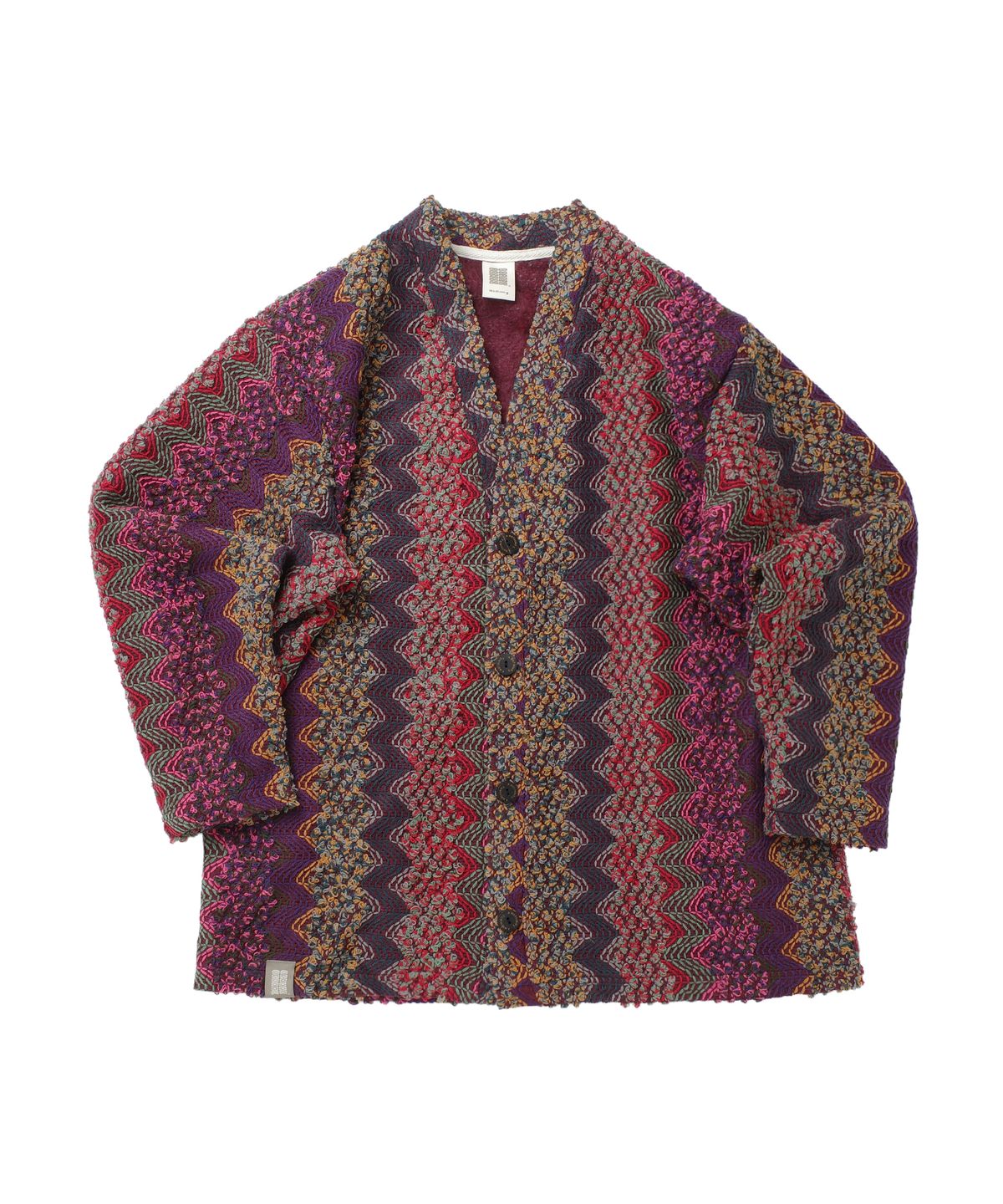 어낫띵(A NOTHING) BOUCLE BOHEMIAN HERITAGE CARDIGAN (Burgundy)