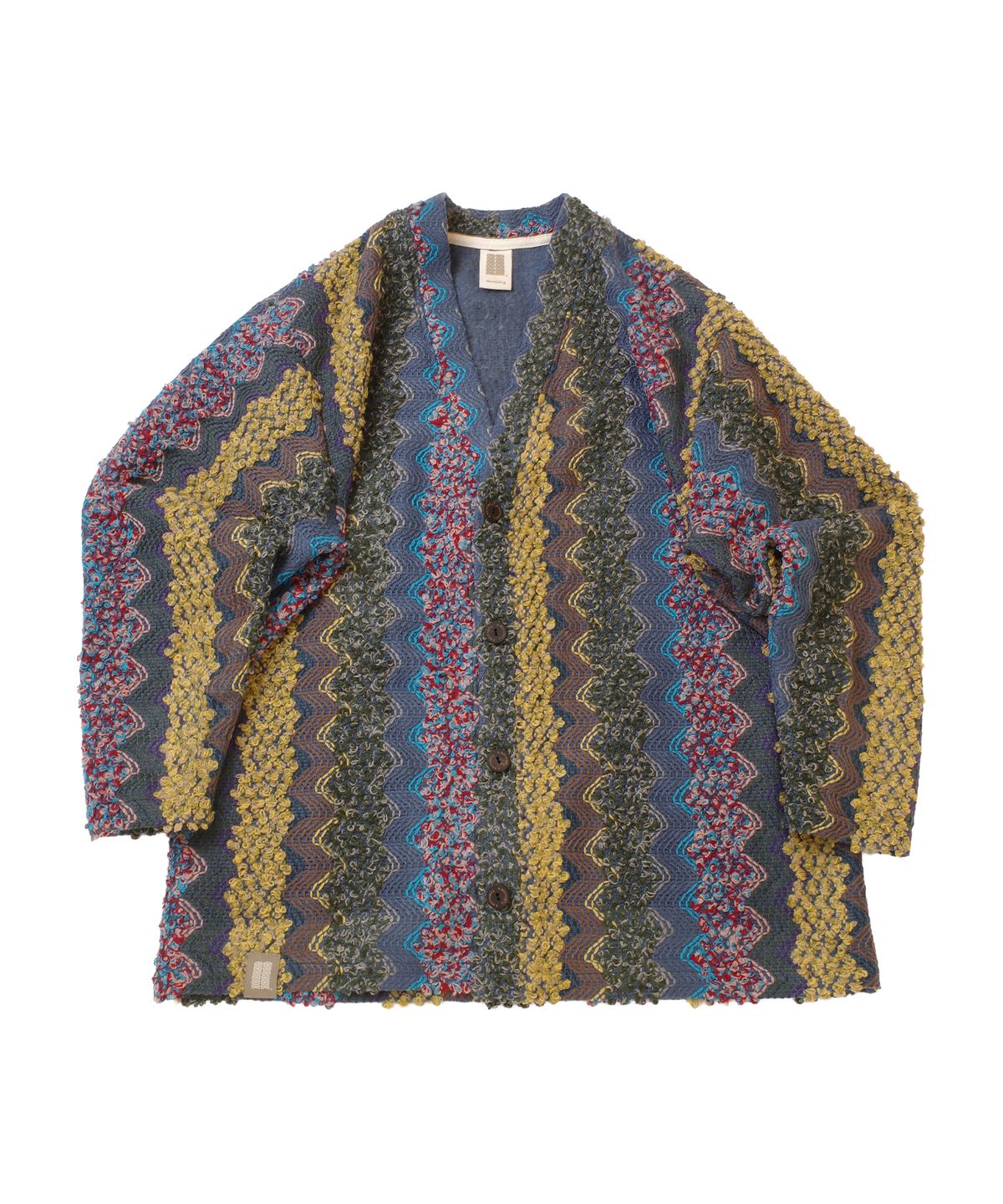 어낫띵(A NOTHING) BOUCLE BOHEMIAN HERITAGE CARDIGAN (Blue)