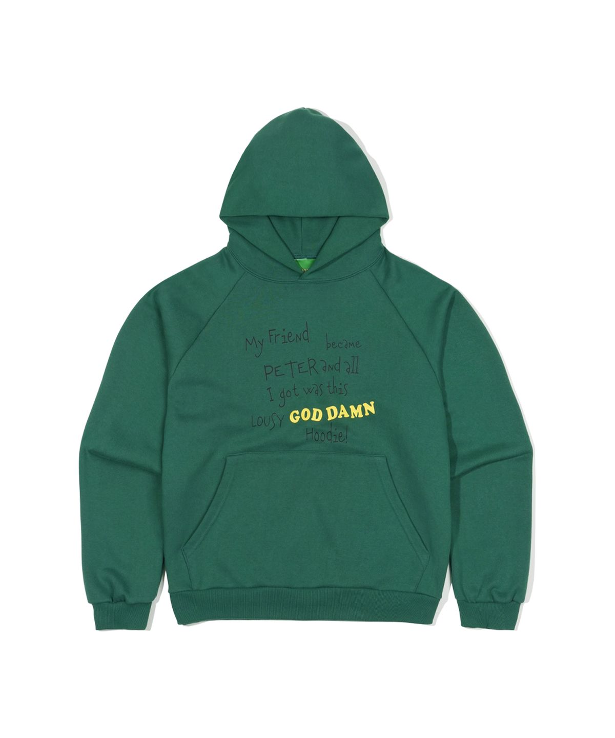 마이네임이즈피터(MYNAMEISPETER) GOD DAWN HOODIE - GREEN