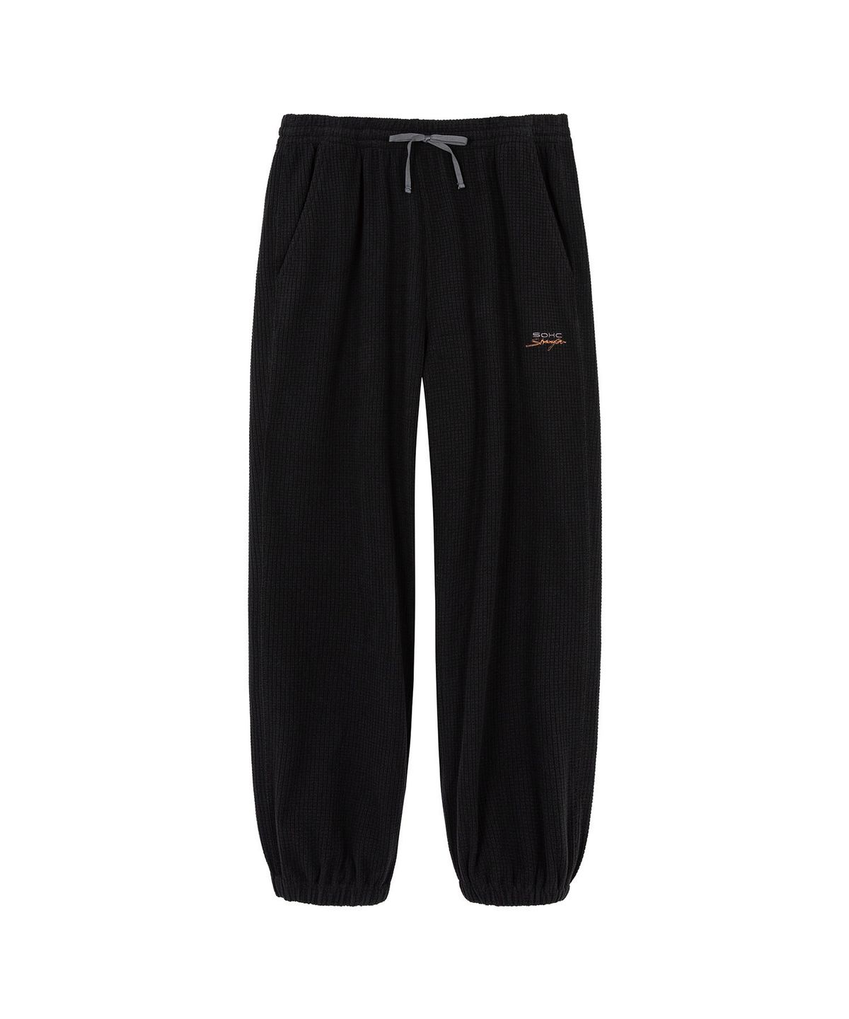 썸웨어 아웃사이드 하이킹 컴퍼니(SOMEWHERE OUTSIDE HIKING COMPANY) 라운지 조거 팬츠_BLACK
