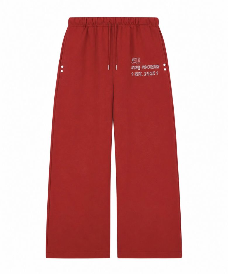 511 RIVET SWEAT PANTS, RED