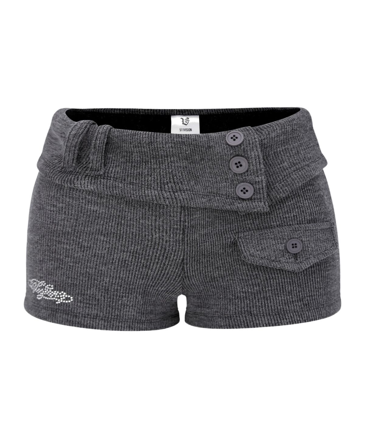 511비전(511VISION) MELLOW FOLDING KNIT SHORTS, CHARCOAL