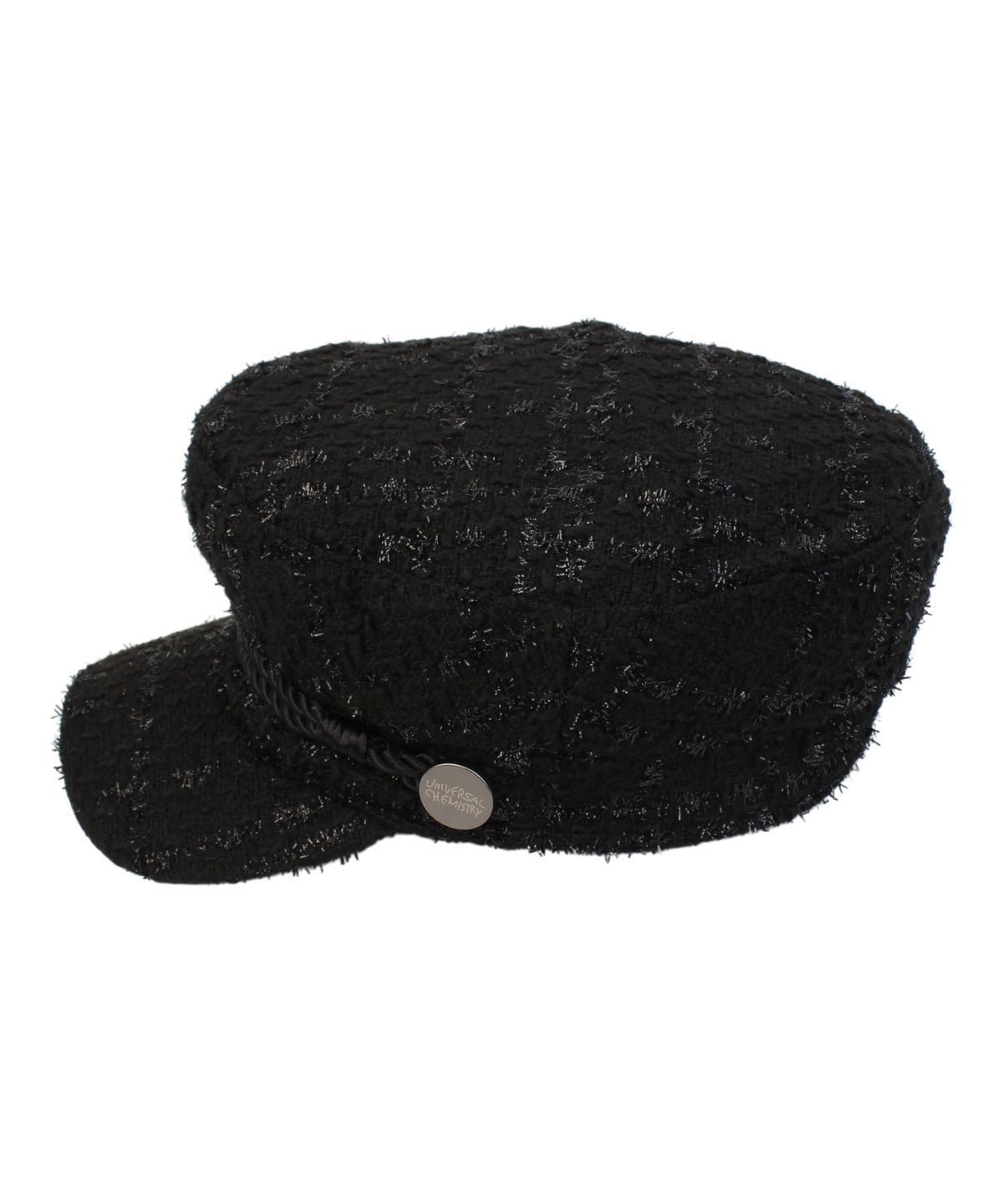 유니버셜 케미스트리(UNIVERSAL CHEMISTRY) Shiny Logo Rope Black Marine Cap 마린캡