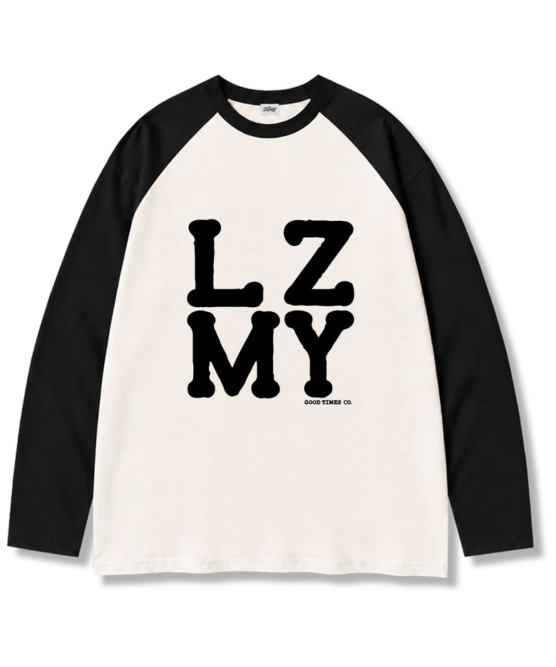 LZMY굿타임 나그랑 배색 긴팔 티셔츠 3컬러