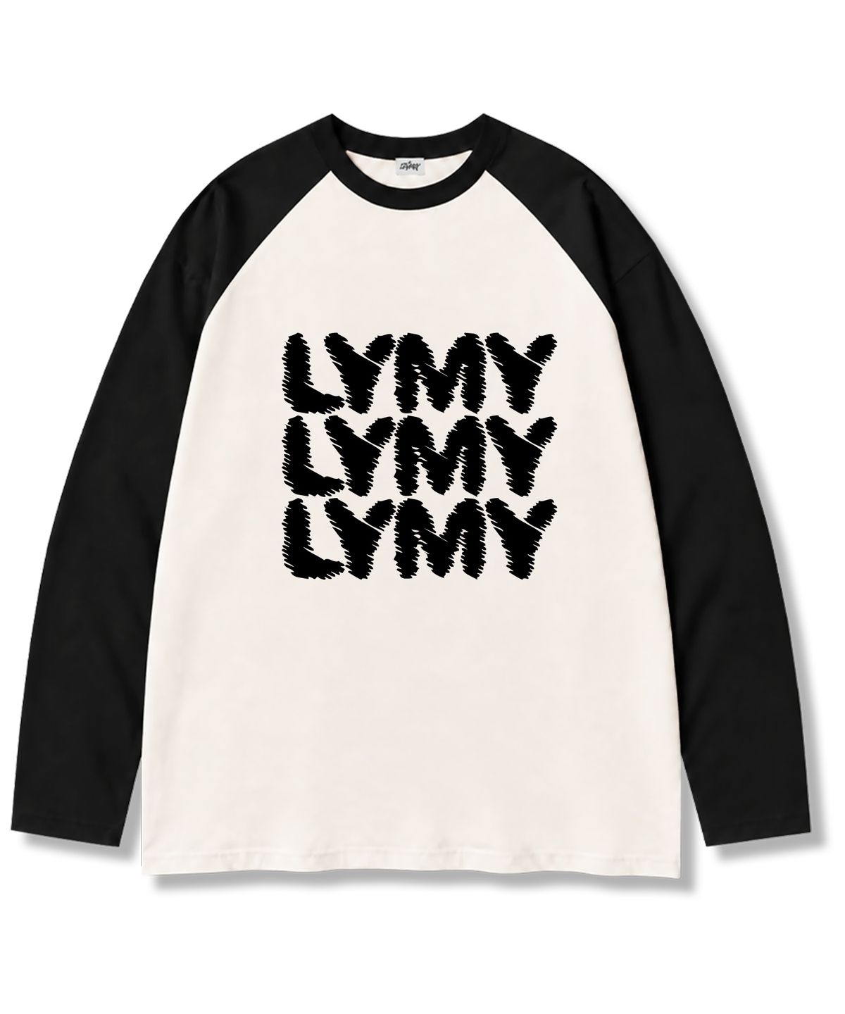 레이지메리(LAZYMERRY) 엘와이엠와이 나그랑 배색 긴팔 티셔츠 3컬러