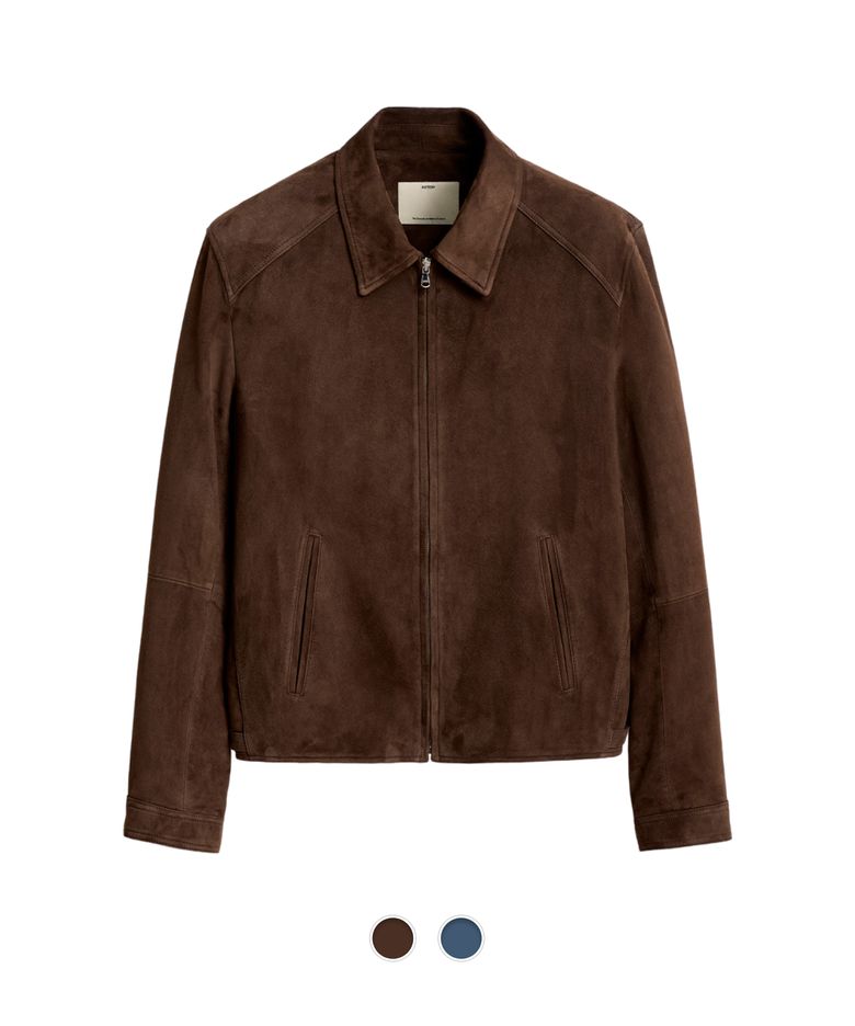 Single Suede Jacket - 2 Color