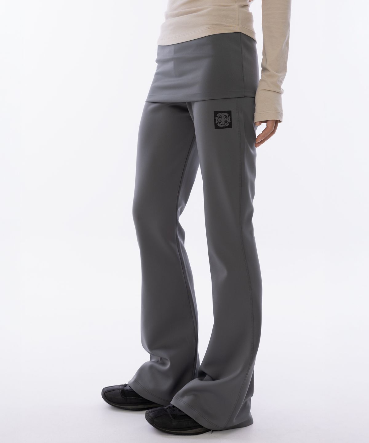 라이라이(LYELYE) Symbol Printing Folding Pants [Khaki]