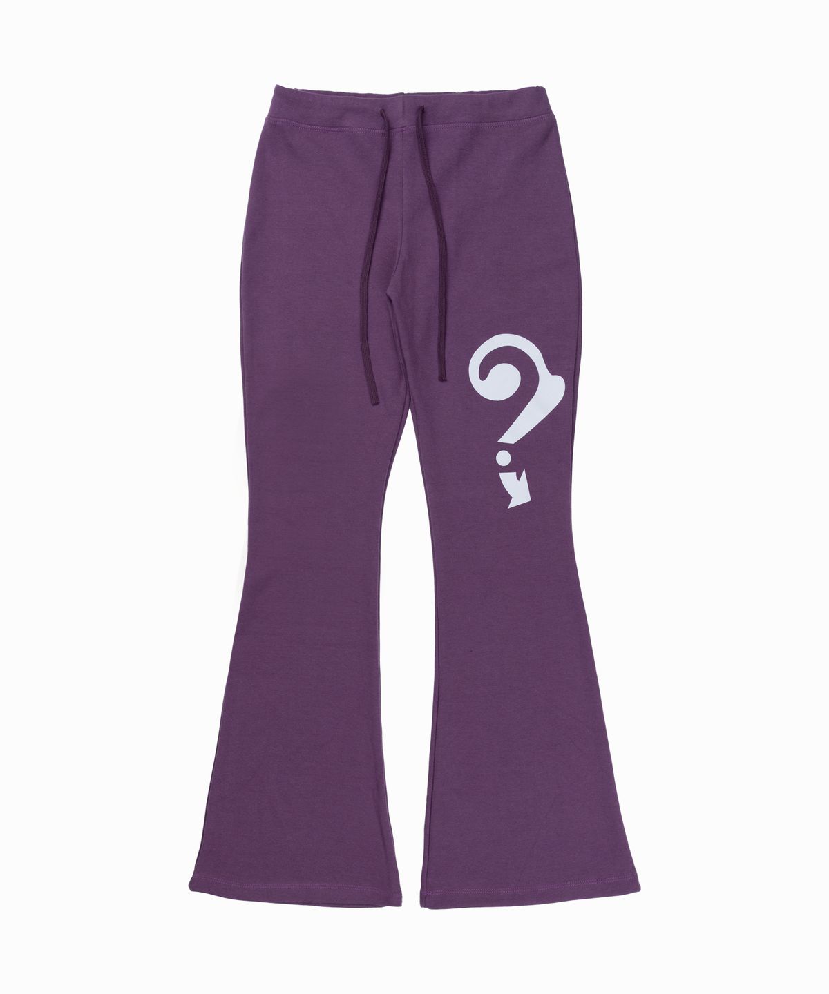 라이라이(LYELYE) QM Graphic Bootcut Sweatpants [Purple]