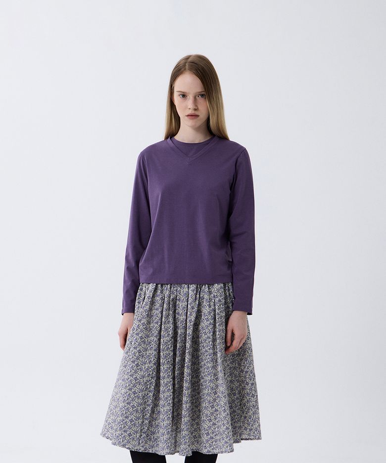 SOFT CREWNECK TOP (PURPLE)