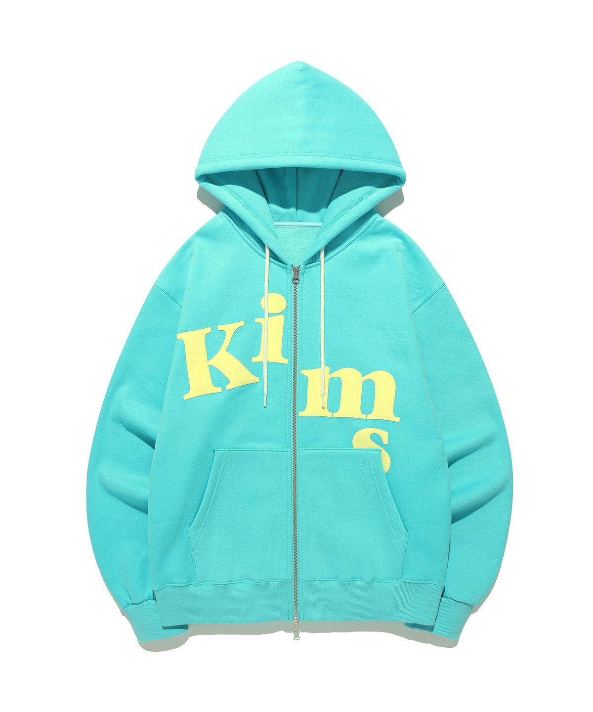 킴스 프레시 코튼 마켓(KIMS FRESH COTTON MARKET) (Unisex) Messy Alpha Logo Zip Hoodie Mint