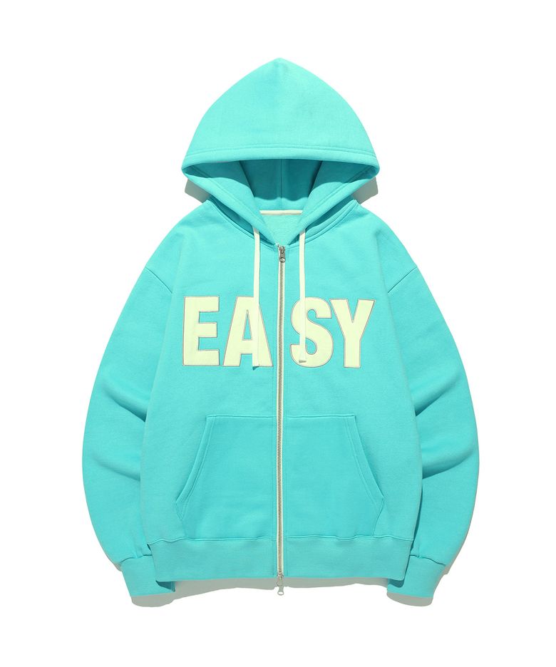 Easy Basic Logo Zip Hoodie Mint