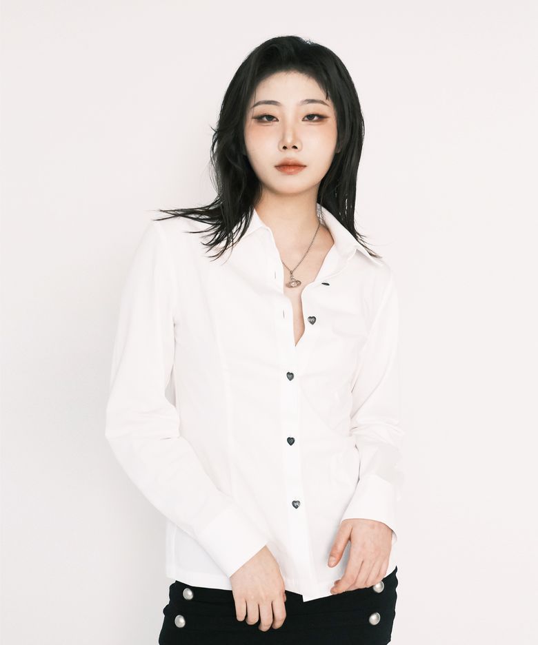 Heart Shaped Button-Up Shirt