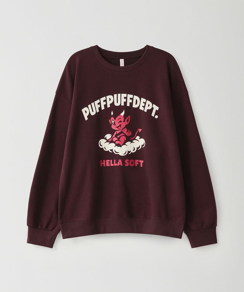 HELLASOFT 스웨트셔츠 BURGUNDY
