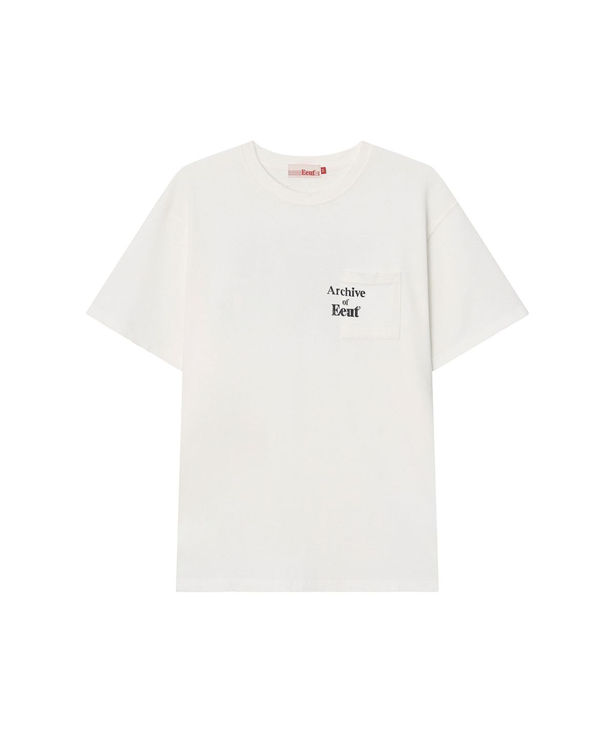 이우트(EEUT) ARCHIVE POCKET T-SHIRT / WHITE