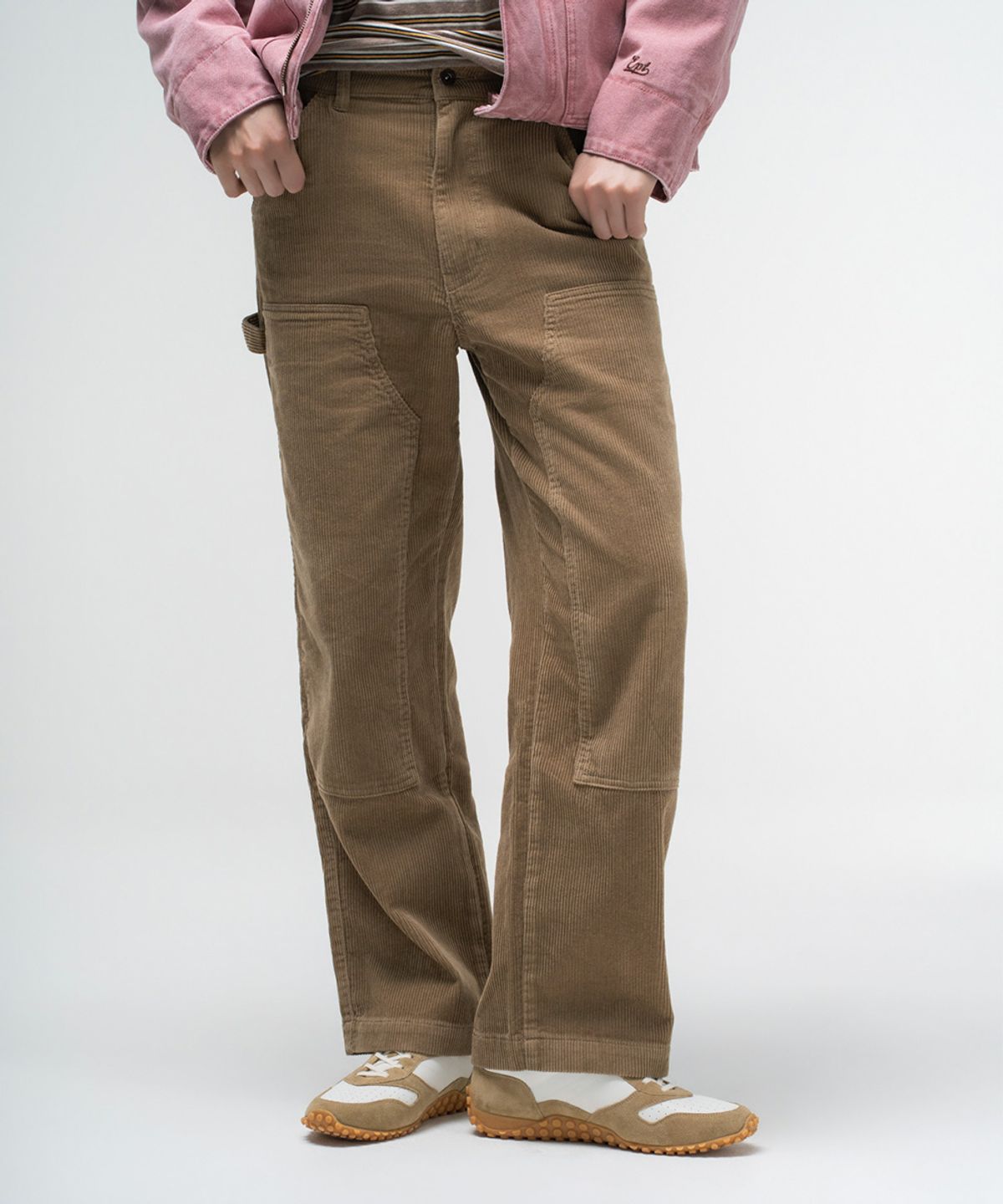 이피티(EPT) CORDUROY DOUBLE KNEE PANTS_TAN BEIGE