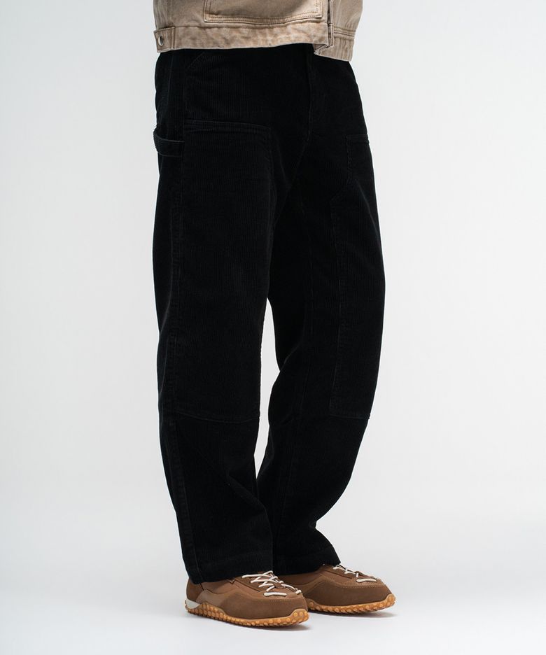 CORDUROY DOUBLE KNEE PANTS_BLACK