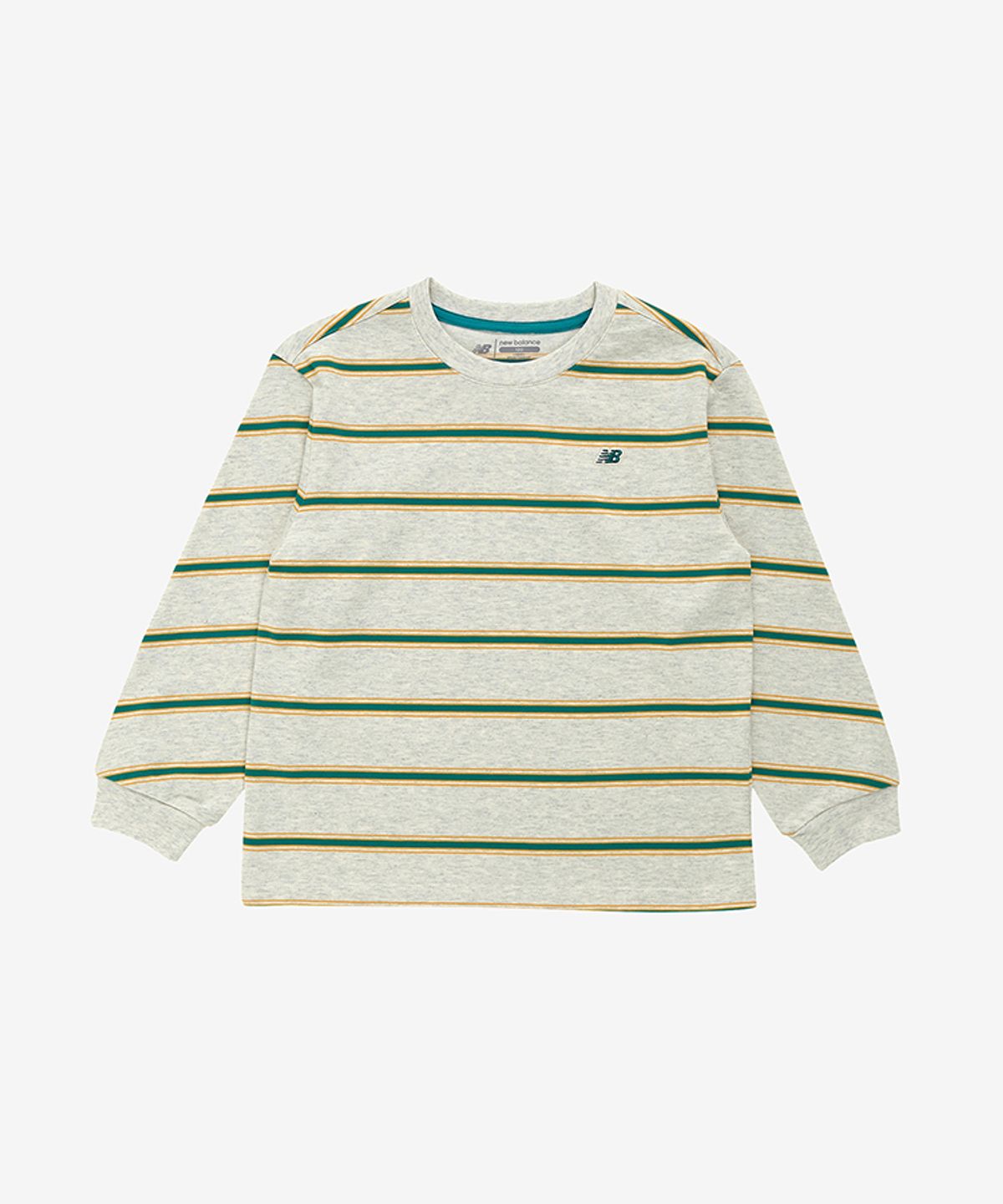 뉴발란스 키즈(NEWBALANCEKIDS) 라운드넥 스트라이프 긴팔티 (16수) NK9BG4907U33
