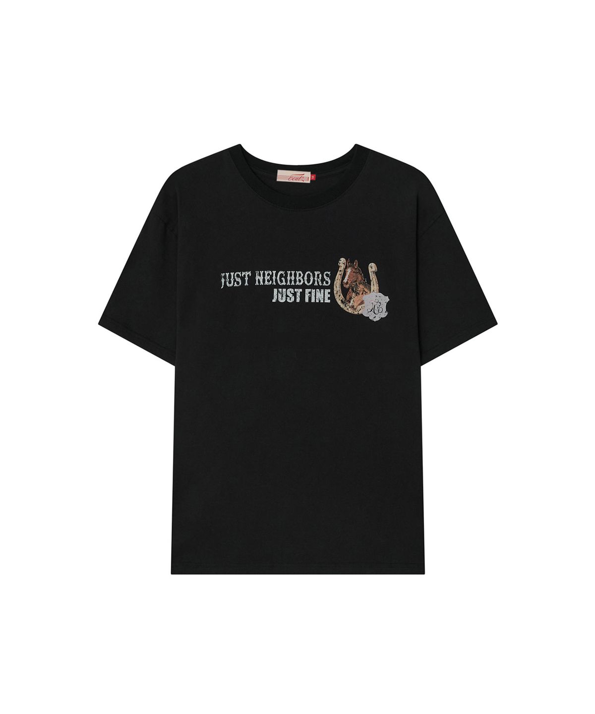 이우트(EEUT) GOOD LUCK T-SHIRT / BLACK