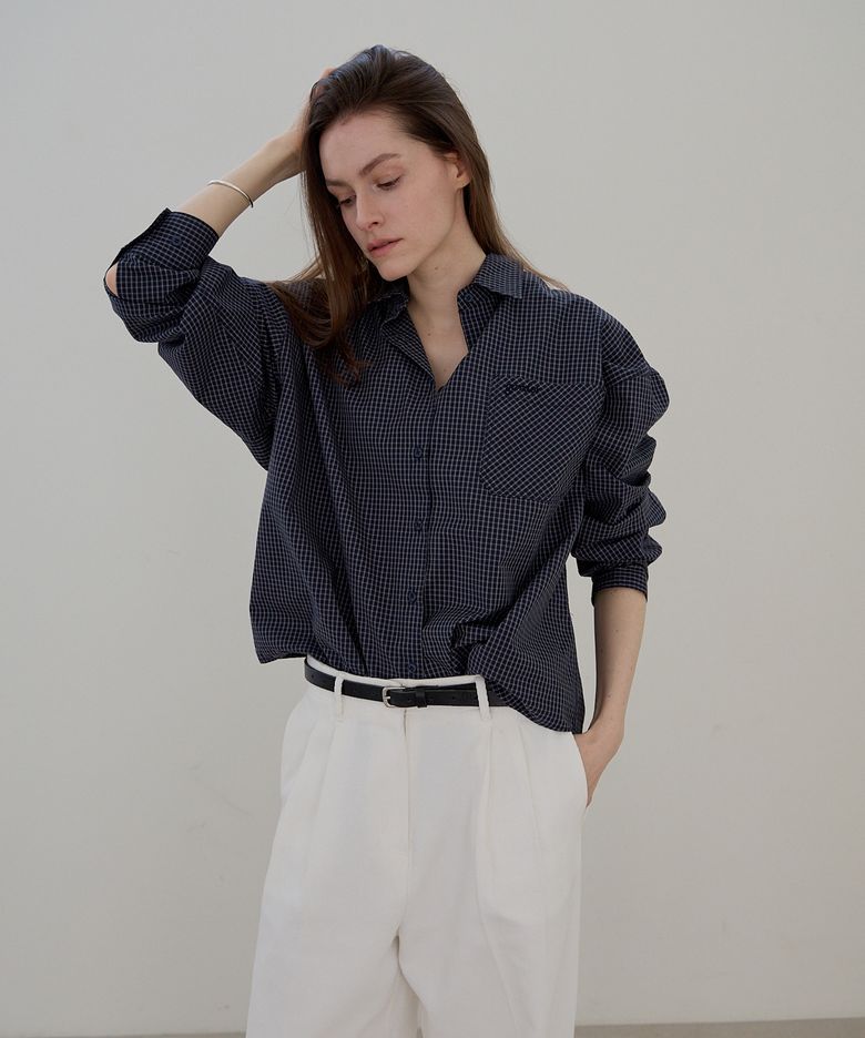 Briz Check Shirt (Navy)