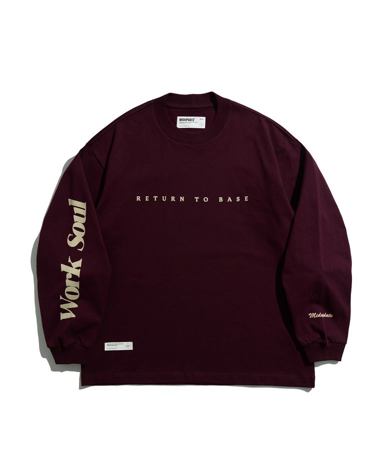 Sleeve Typo Loose L/S T-Shirt_RE