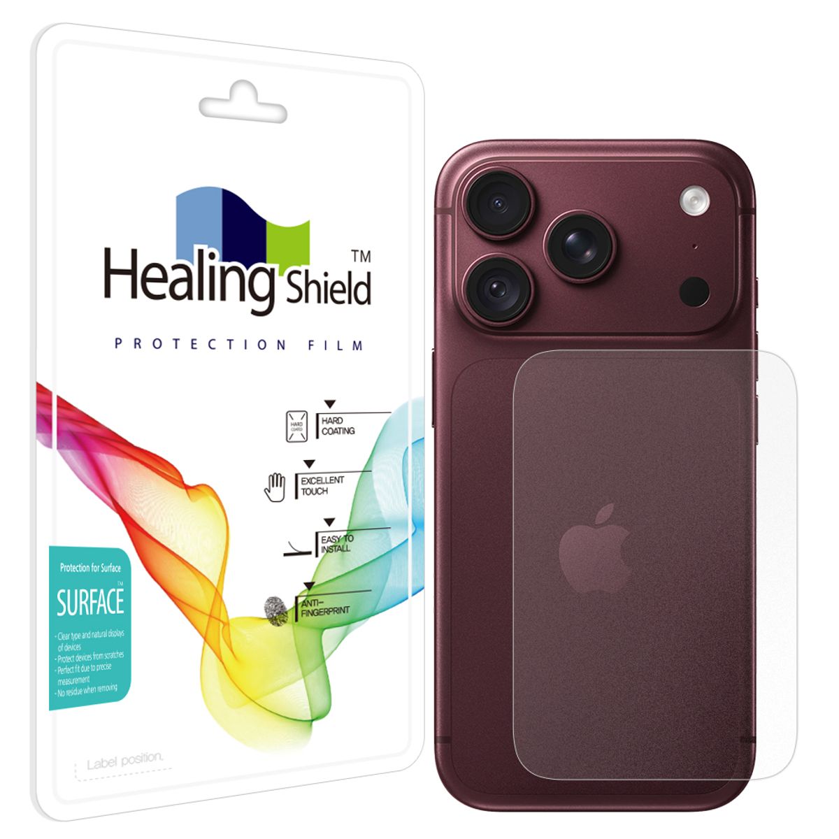 힐링쉴드(HEALINGSHIELD) 아이폰18 프로 무광 후면보호필름 1매