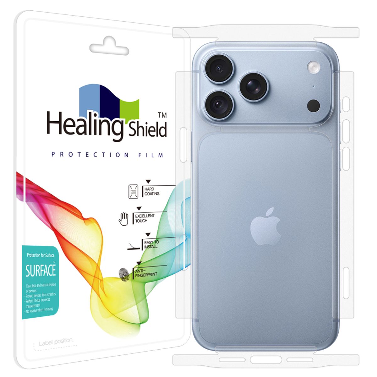 힐링쉴드(HEALINGSHIELD) 아이폰18 프로맥스 무광 측면테두리 보호필름 2세트