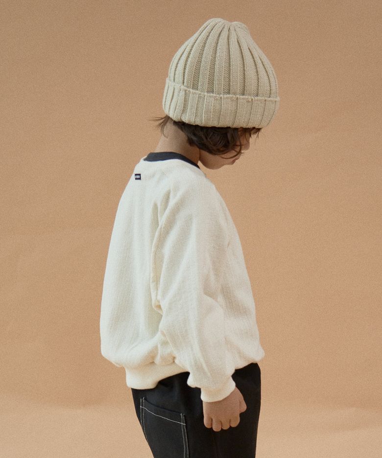 SWEAT SHIRT 자가드 (크림)
