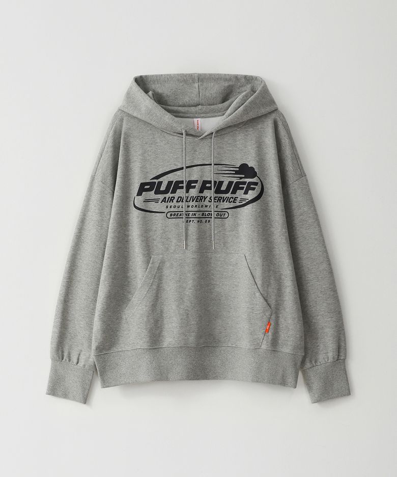 PUFF AIR 크롭 후드 GREY