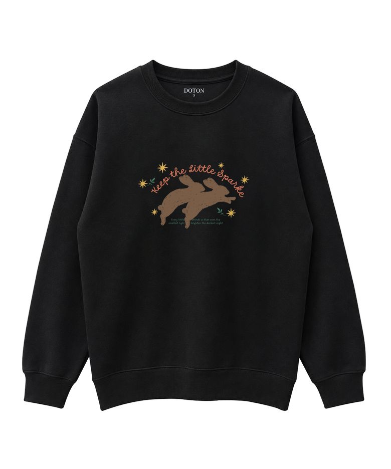 KEEP THE SPARK SWEATSHIRT (Black)