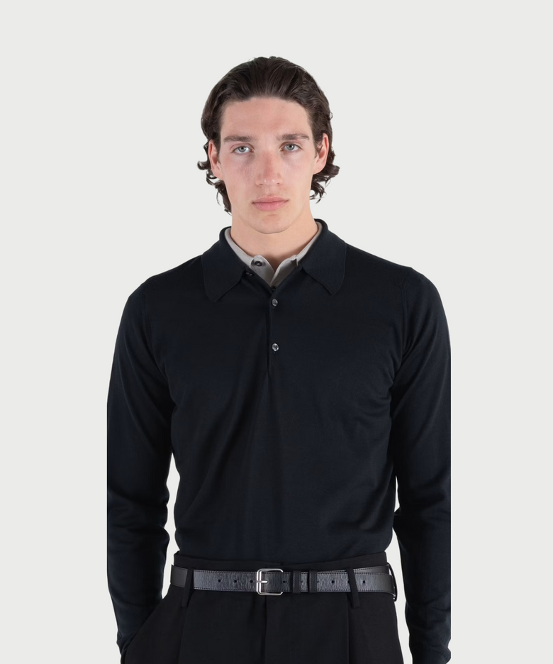 DORSET Extra Fine Merino Wool Easy Fit Polo Shirt Core 9 Colors