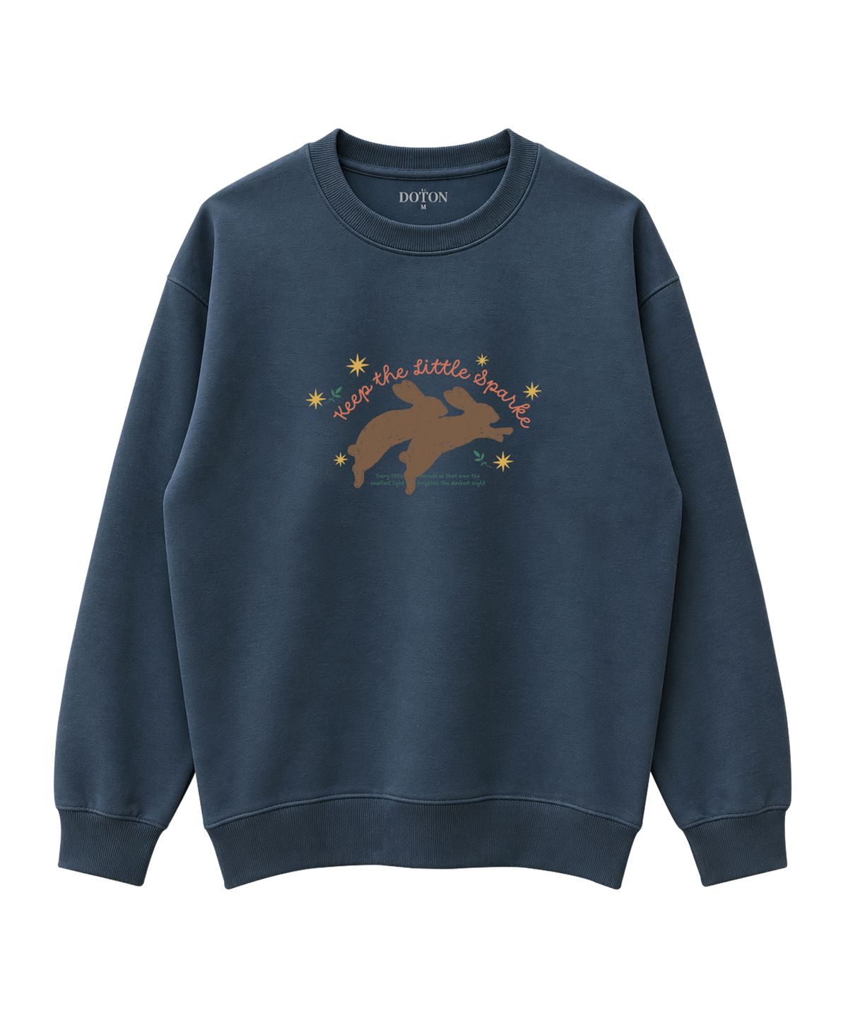 도톤(DOTON) KEEP THE SPARK SWEATSHIRT (Blue)