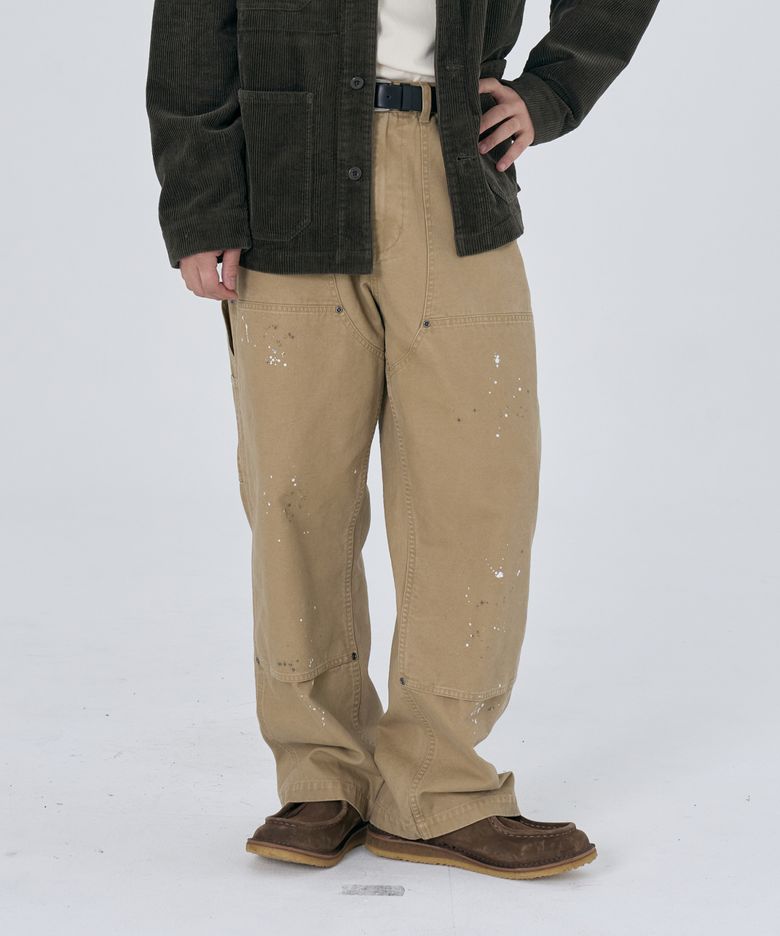DOUBLE KNEE PAINTER PANTS BEIGE