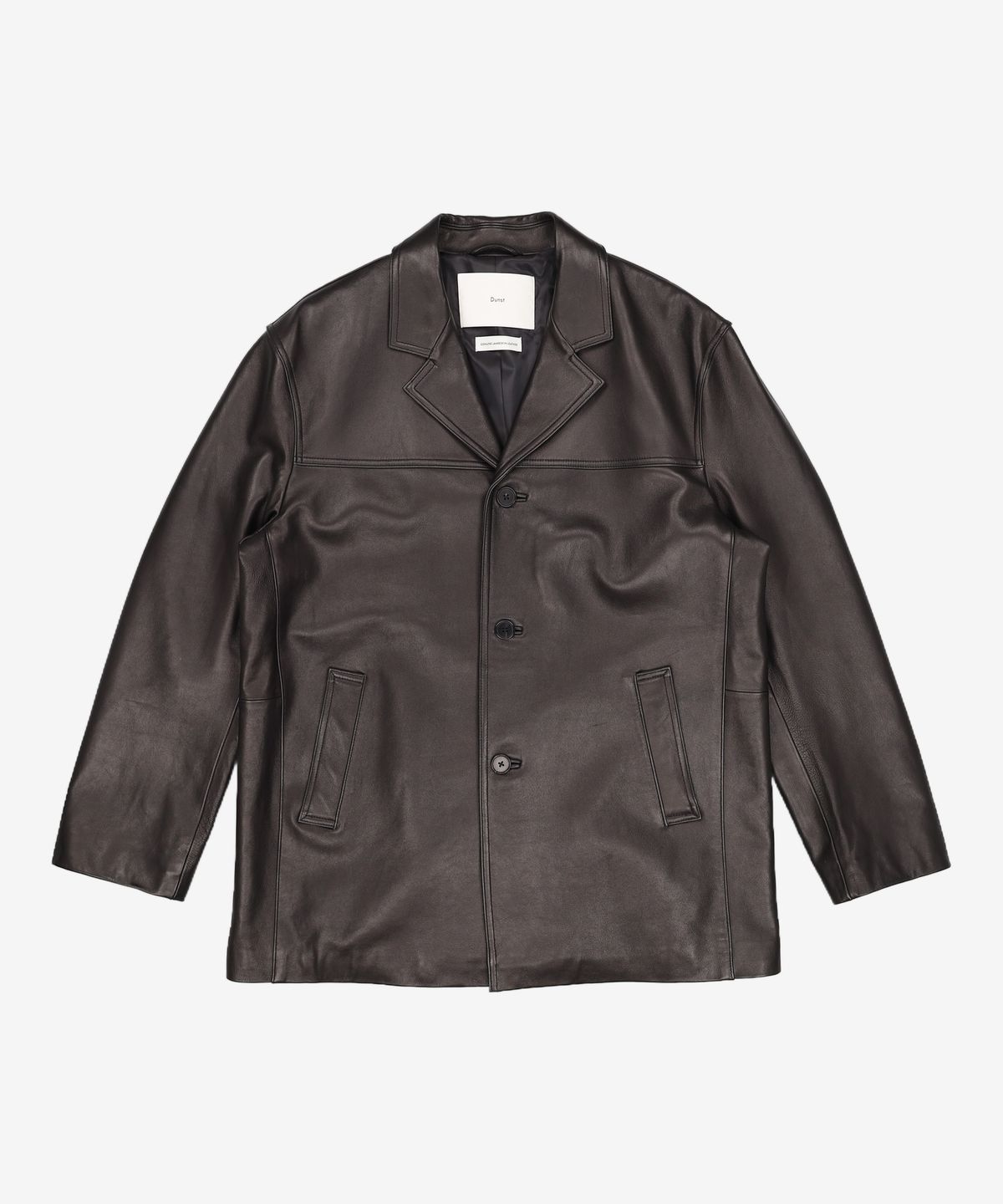 던스트(DUNST) UNISEX LAMBSKIN LEATHER HALF JACKET BLACK_UDJA3C101BK XL