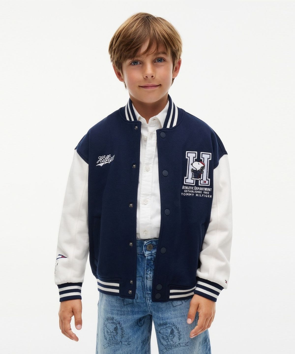 타미힐피거 키즈(TOMMY HILFIGER KIDS) 피너츠 바머 재킷