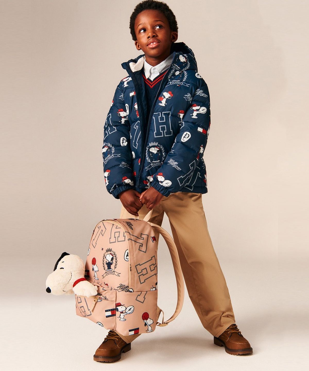 타미힐피거 키즈(TOMMY HILFIGER KIDS) 피너츠 푸퍼 재킷