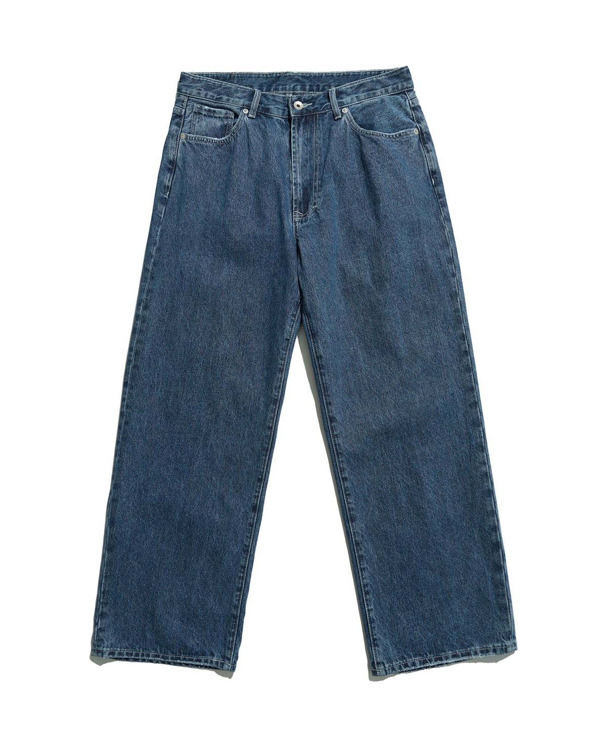 미드업데이트(MIDUPDATE) Mid-Blue Loose Straight Denim
