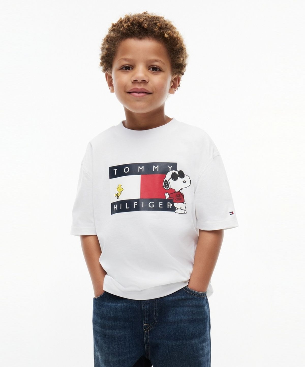 타미힐피거 키즈(TOMMY HILFIGER KIDS) 피너츠 빅 플래그 그래픽 티셔츠