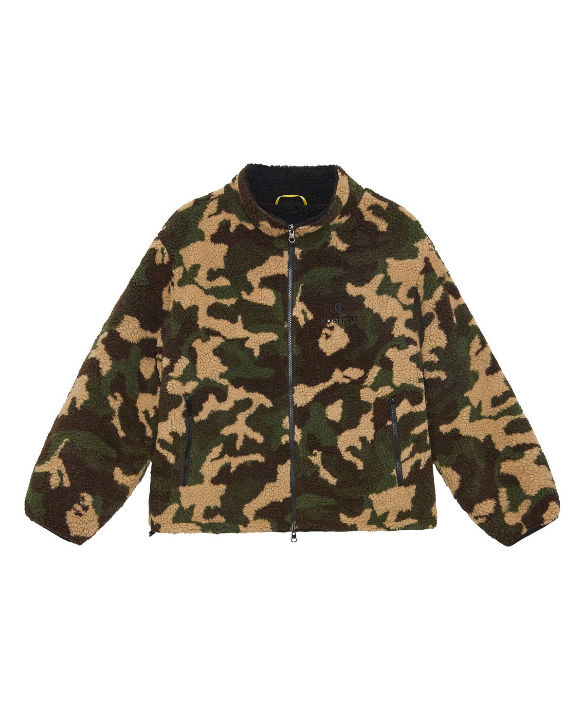 오스트리야(OSTRYA) [KOIN SEOUL] Reversible Fleece Jacket Camo Black