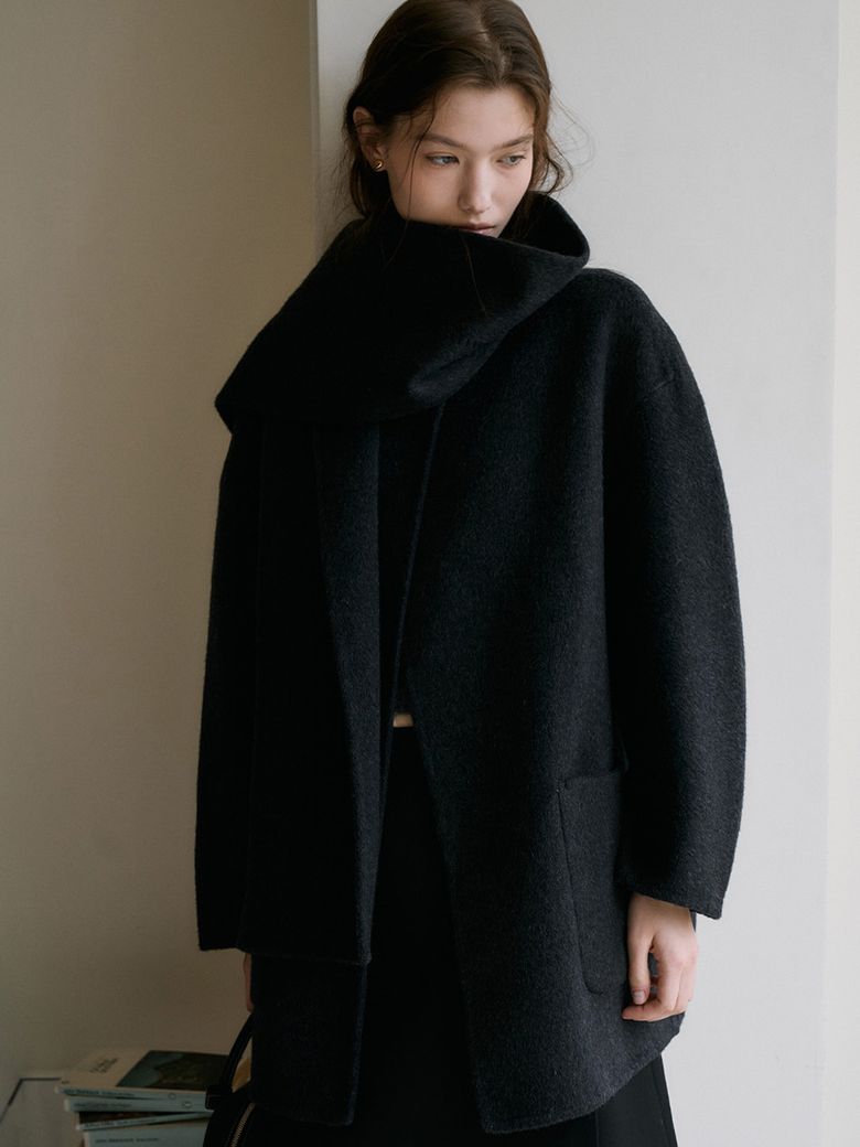 Ove Muffler Handmade Coat (2color) 오브 머플러 핸드메이드 코트