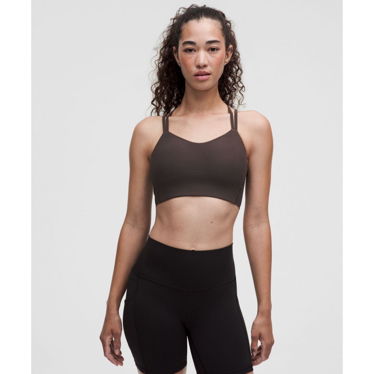 룰루레몬(LULULEMON) 라이크 어 클라우드 리브드 롱라인 브라 *라이트 서포트, B C컵