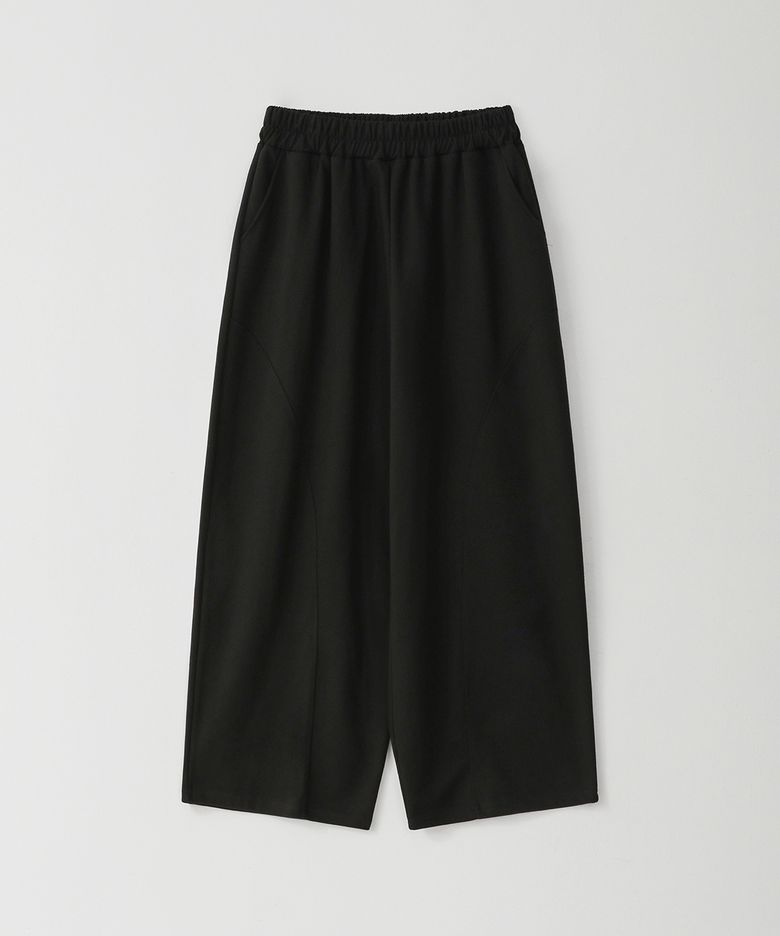 커브드 배럴 스웨트 팬츠 BLACK