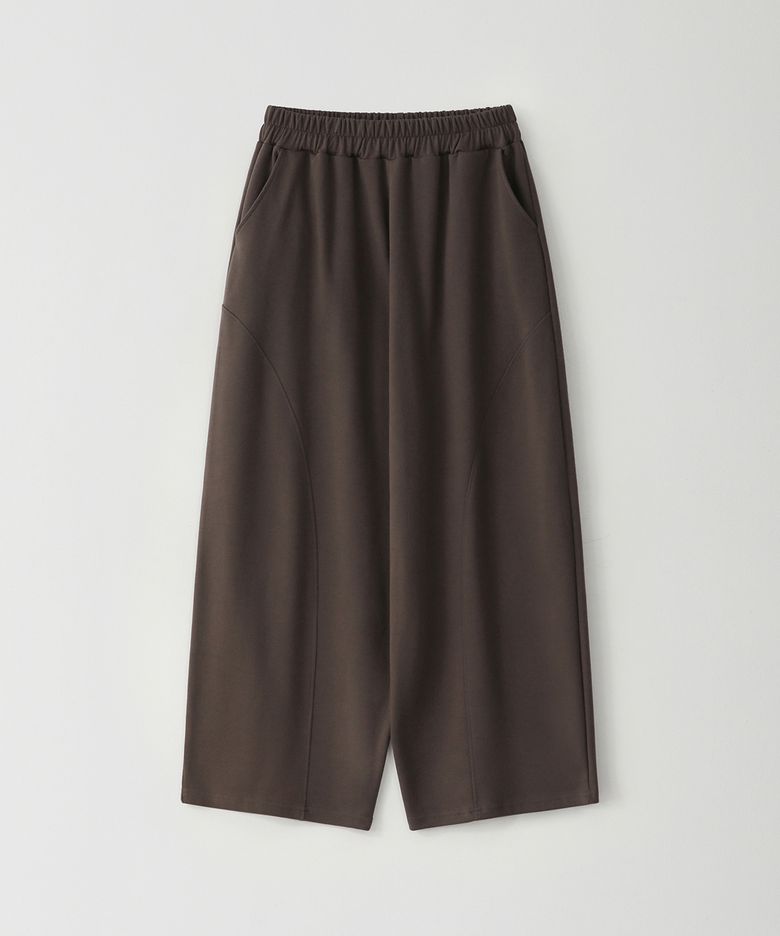 커브드 배럴 스웨트 팬츠 BROWN