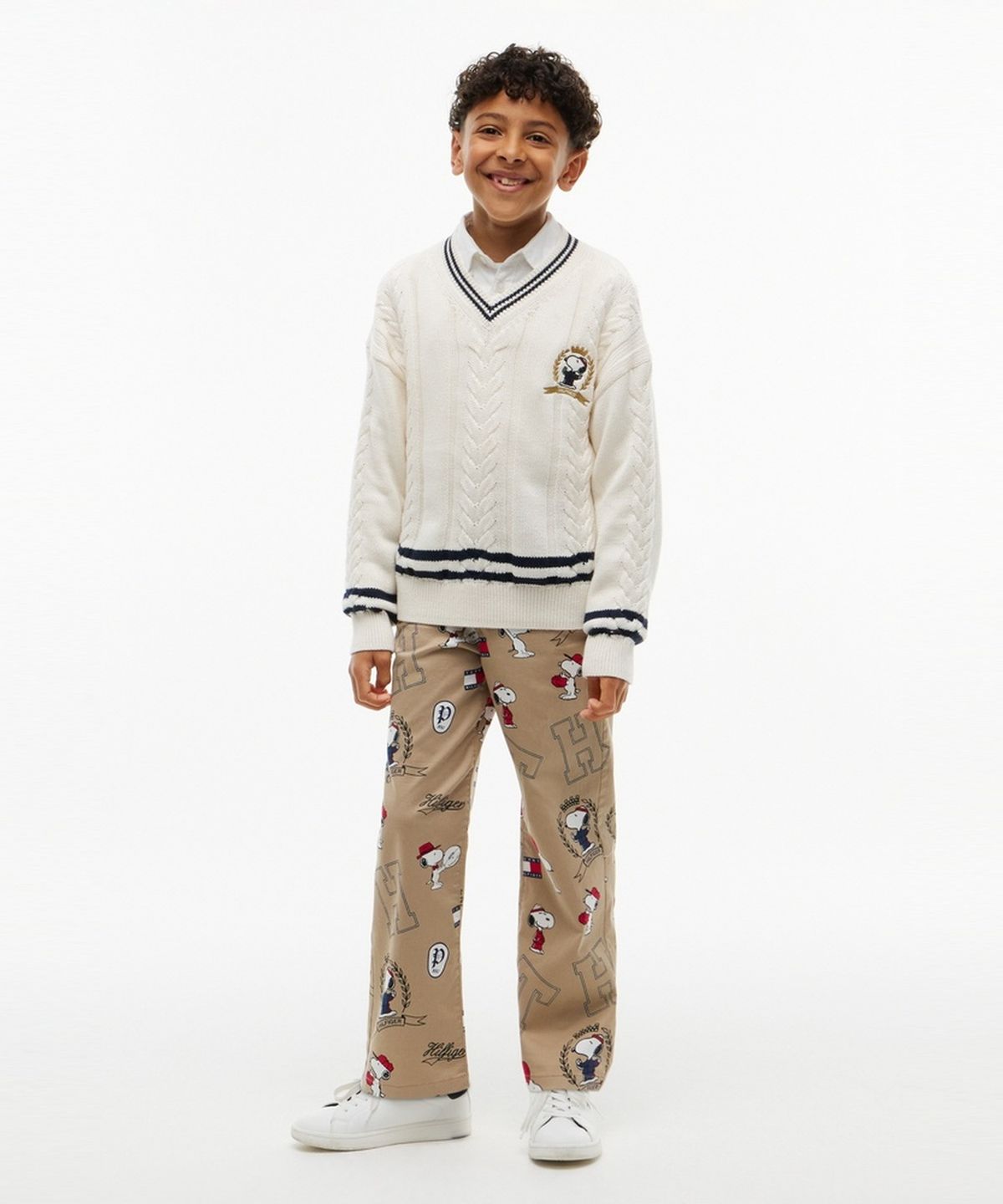 타미힐피거 키즈(TOMMY HILFIGER KIDS) 피너츠 올오버 프린트 치노 팬츠
