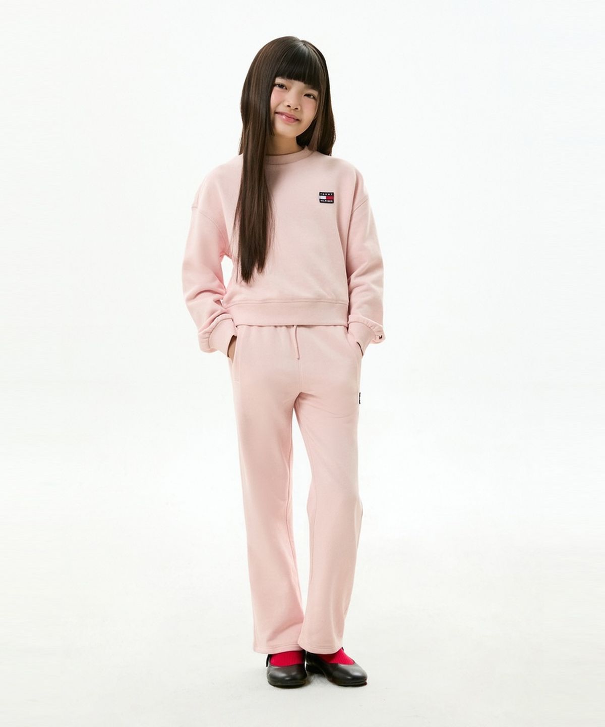 타미힐피거 키즈(TOMMY HILFIGER KIDS) 헤리티지 플래그 테리 스웨트팬츠