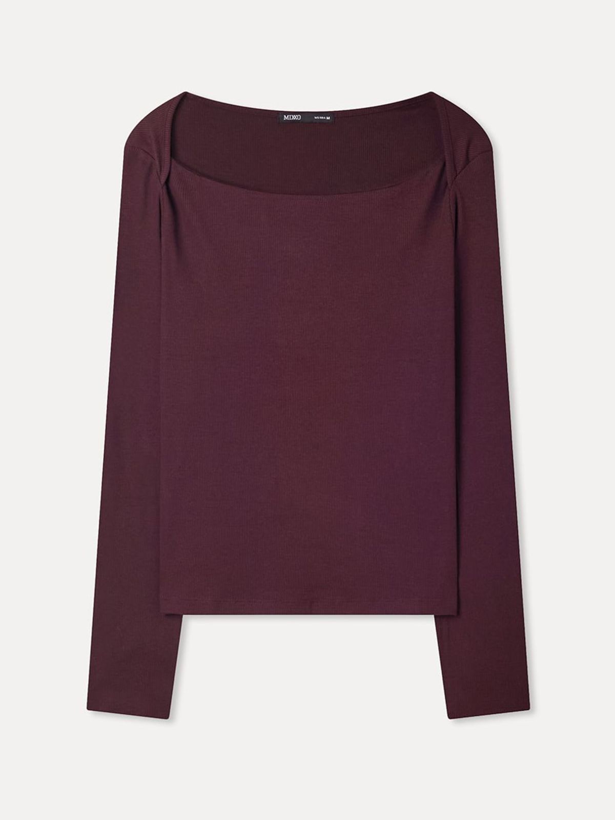 미쏘(MIXXO) 넥변형 긴팔 티셔츠_MIWLWGT01A
