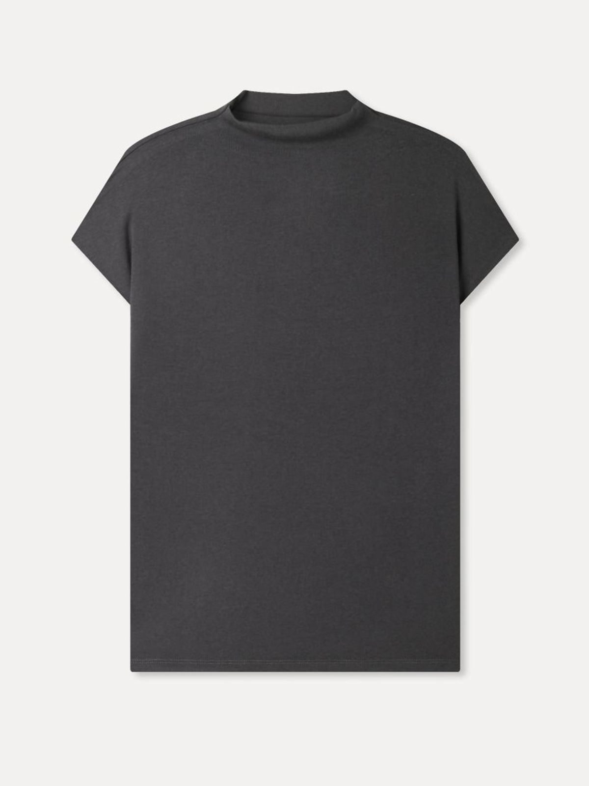 미쏘(MIXXO) 모크넥 반팔 티셔츠_MIWHWGT0AS
