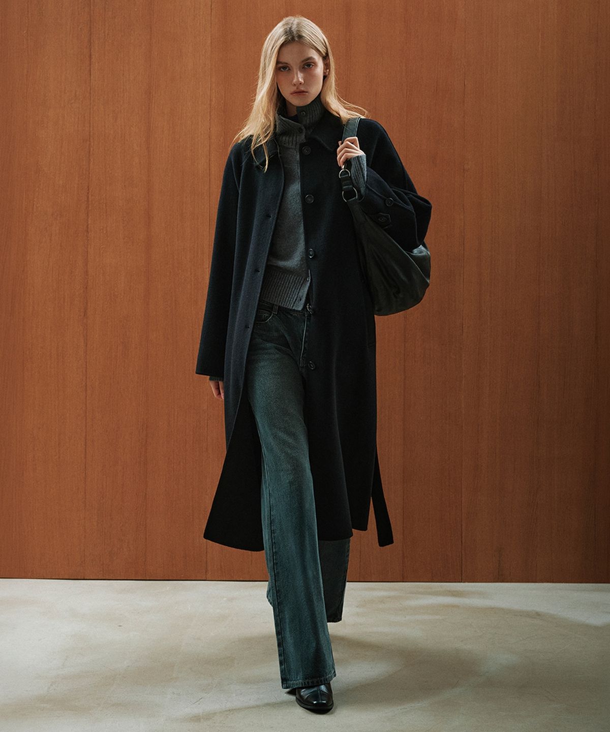 미쏘(MIXXO) 기모 워싱 와이드 부츠컷 데님_MIWTJGV11J